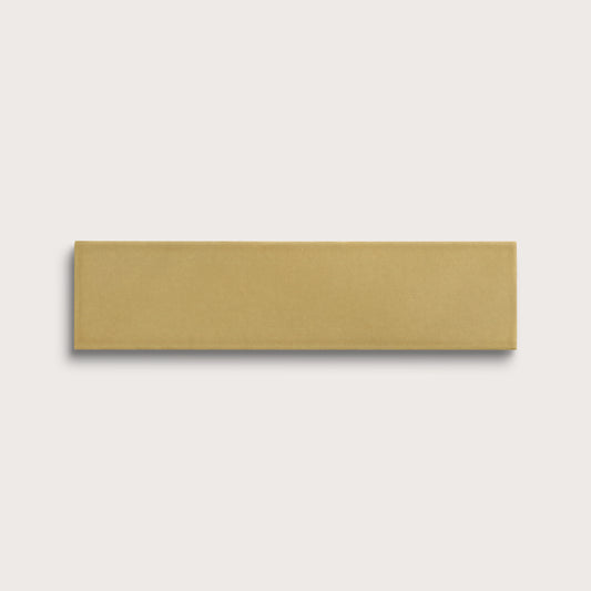 Citron ceramic tile, 3 by 12 inches, matte finish