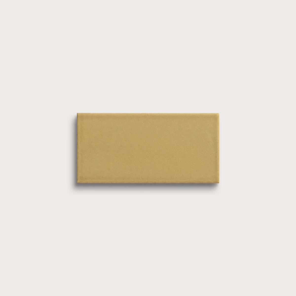 Citron ceramic tile, 3 by 6 inches, matte finish