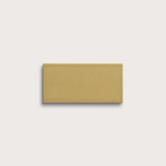 Citron ceramic tile, 3 by 6 inches, matte finish