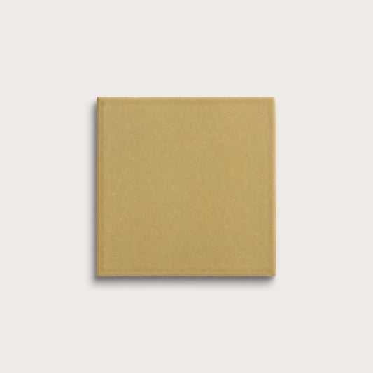 Citron ceramic tile, 6 by 6 inches, matte finish