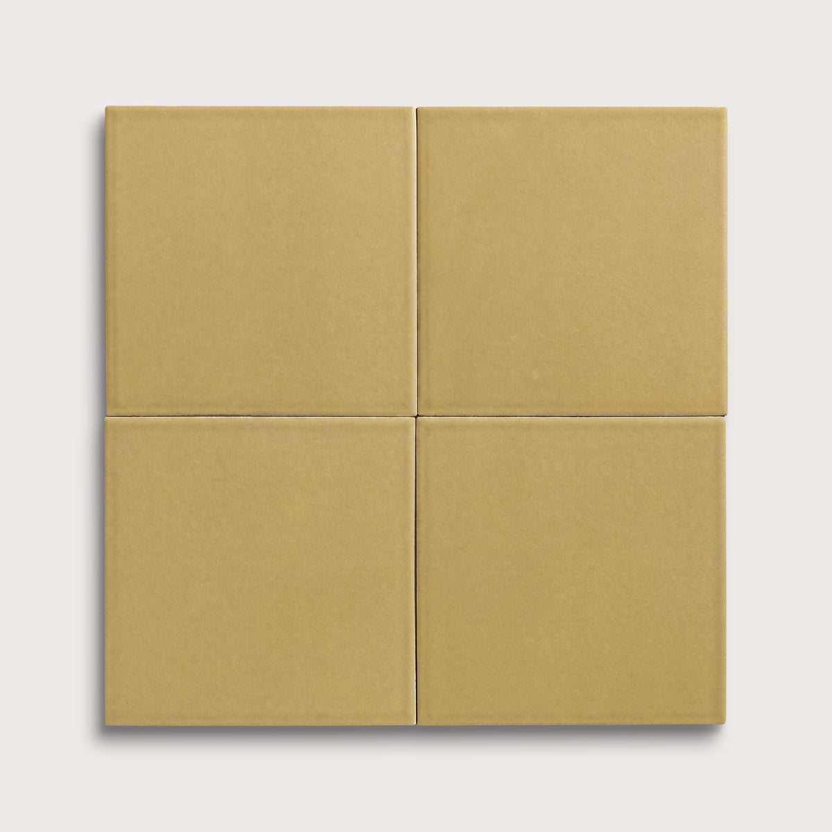 Citron ceramic tile, 8 by 8 inches, matte finish