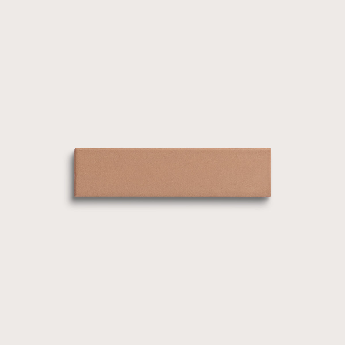 Clay ceramic tile, 2 by 8 inches, matte finish