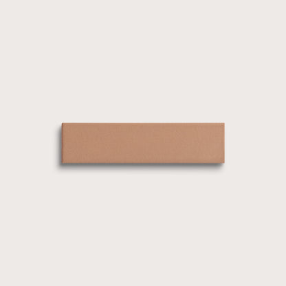 Clay ceramic tile, 2 by 8 inches, matte finish