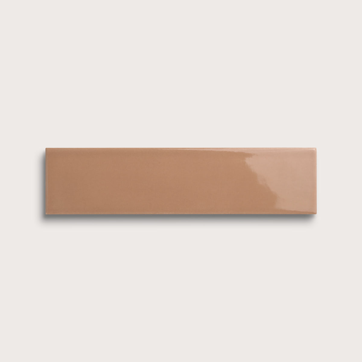 Clay ceramic tile, 3 by 12 inches, gloss finish