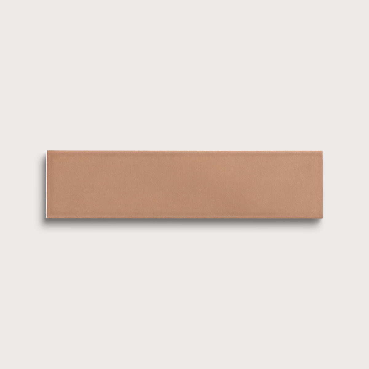 Clay ceramic tile, 3 by 12 inches, matte finish