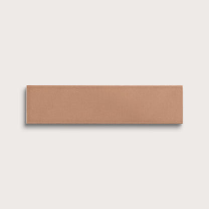 Clay ceramic tile, 3 by 12 inches, matte finish