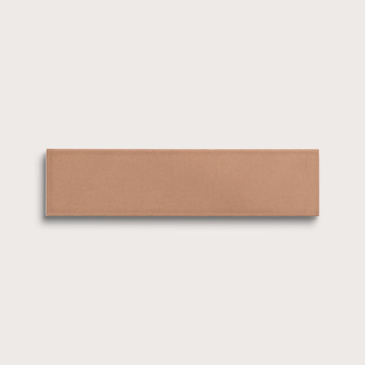 Clay ceramic tile, 3 by 12 inches, matte finish