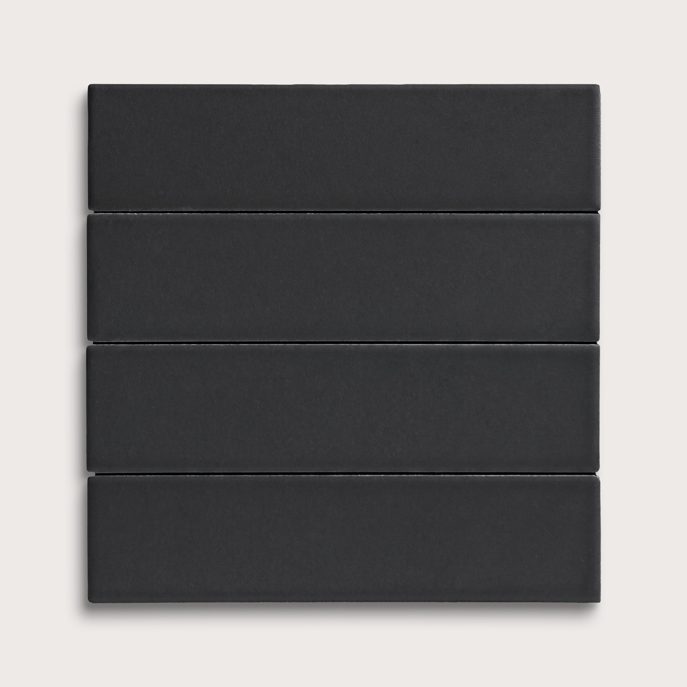 Deep Black 2x8 Flat Ceramic Tile | Matte – Riad Tile