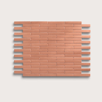 Dusk ceramic tile, 1 by 6 inch subway mosaic, matte finish