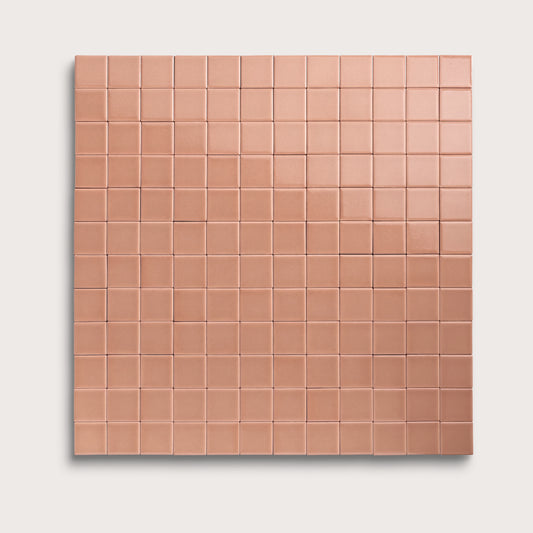 Dusk ceramic tile, 2 by 2 inch mosaic, gloss finish