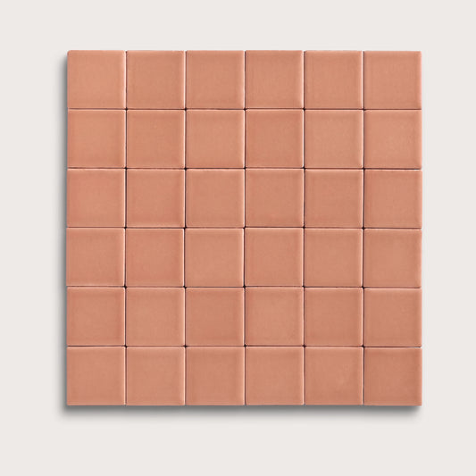 Dusk ceramic tile, 2 by 2 inch mosaic, matte finish