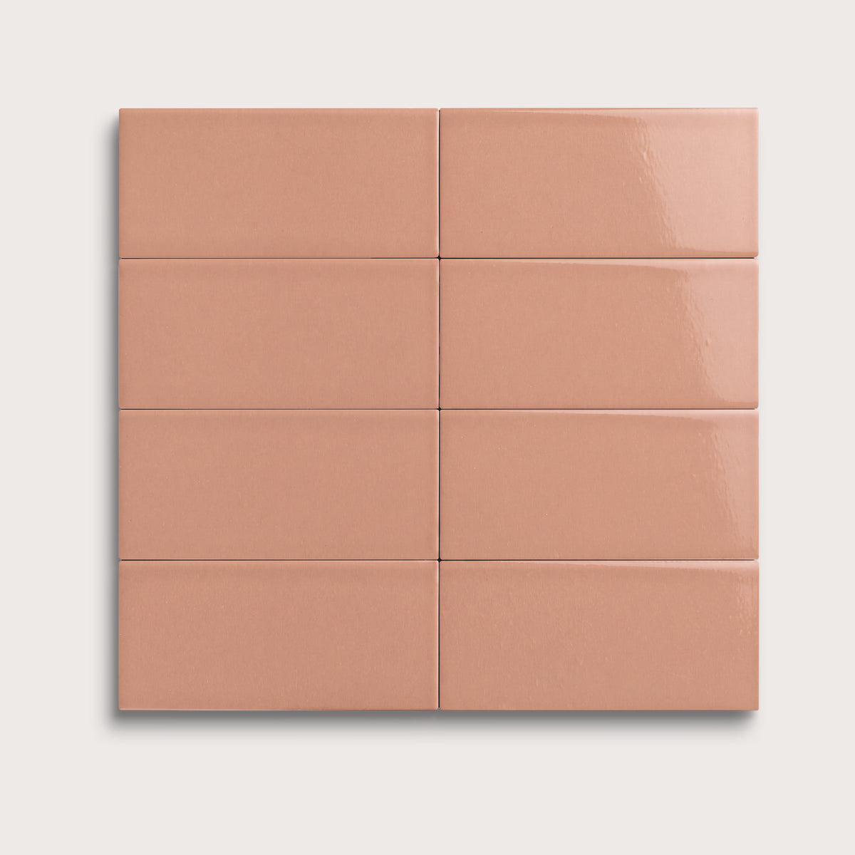 Dusk ceramic tile, 2 by 4 inches, gloss finish