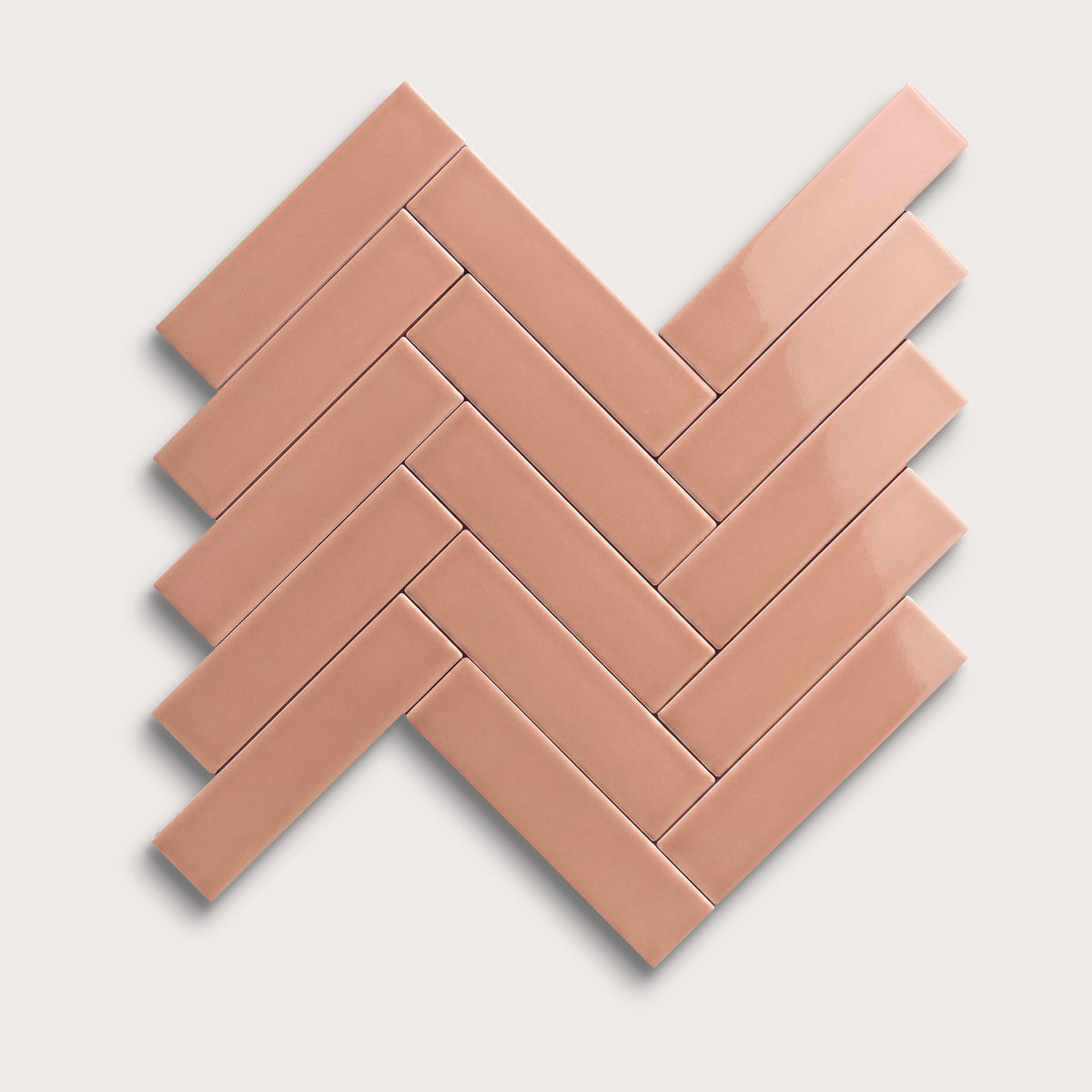 Dusk ceramic tile, 2 by 8 inches, gloss finish