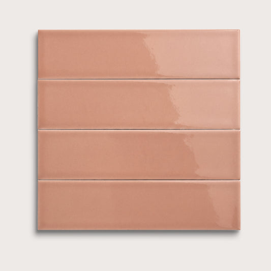 Dusk ceramic tile, 3 by 12 inches, gloss finish