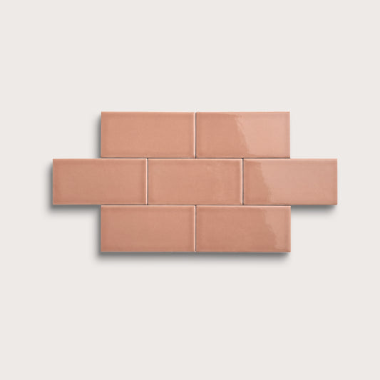Dusk ceramic tile, 3 by 6 inches, gloss finish