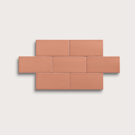 Dusk ceramic tile, 3 by 6 inches, matte finish
