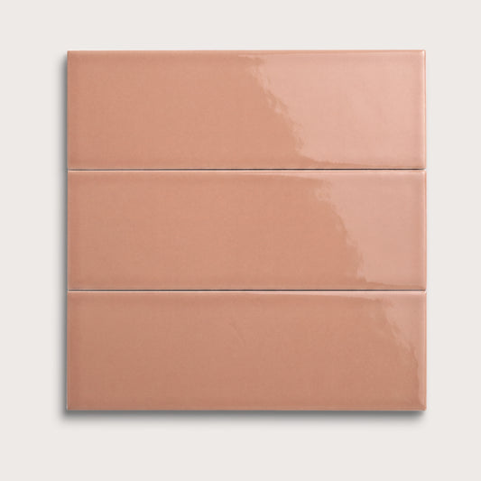Dusk ceramic tile, 4 by 12 inches, gloss finish