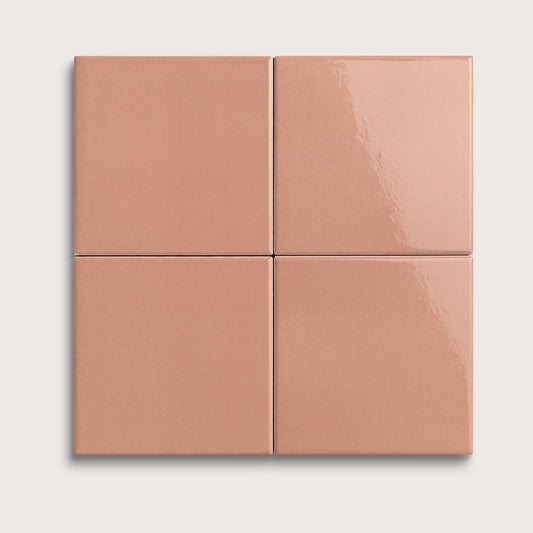 Dusk ceramic tile, 4 by 4 inches, gloss finish
