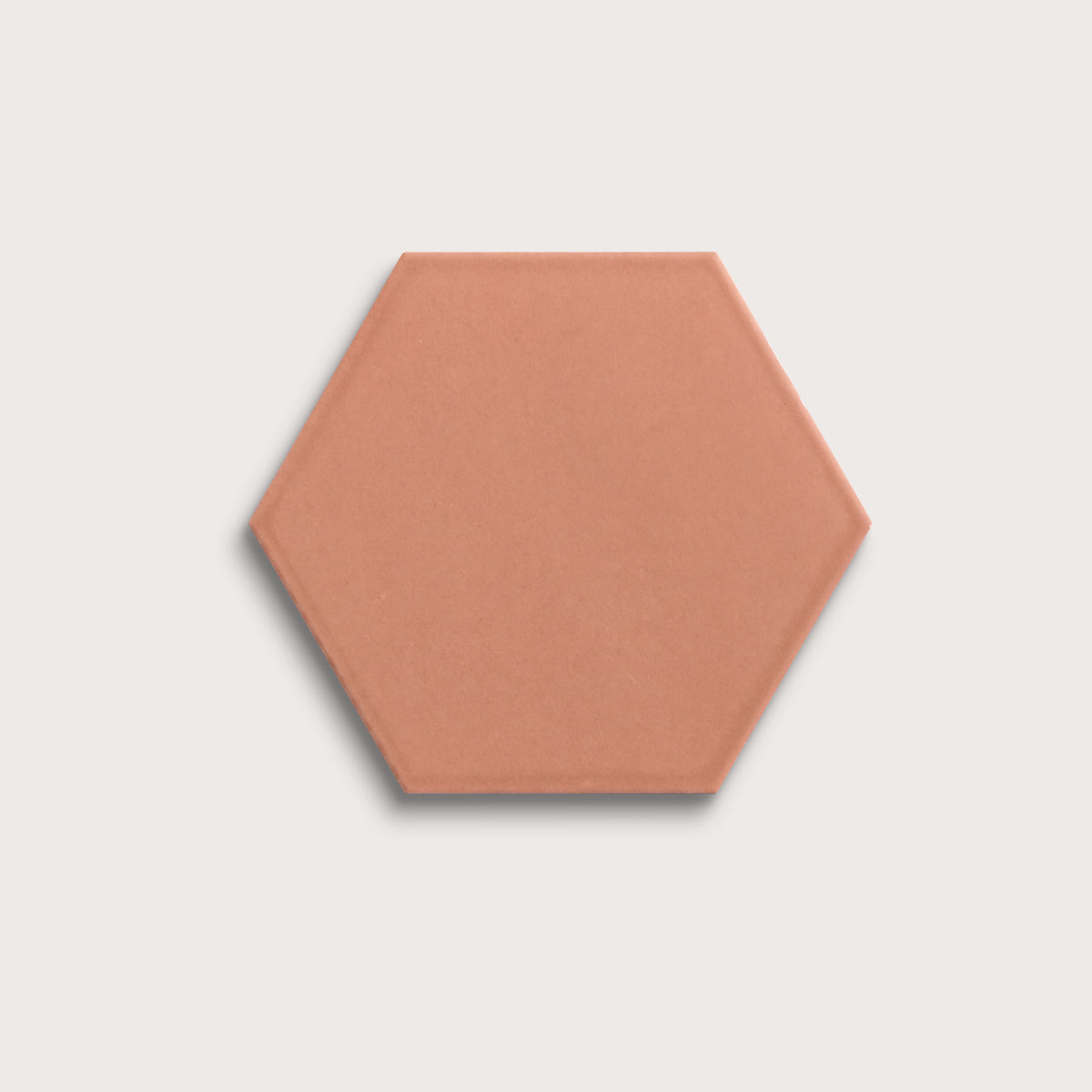 Dusk ceramic tile, 8 inch hex, matte finish