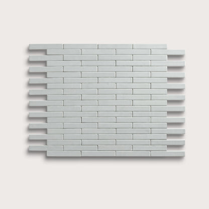Echo ceramic tile, 1 by 6 inch subway mosaic, matte finish