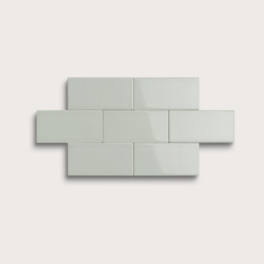 Echo ceramic tile, 2 by 4 inches, gloss finish