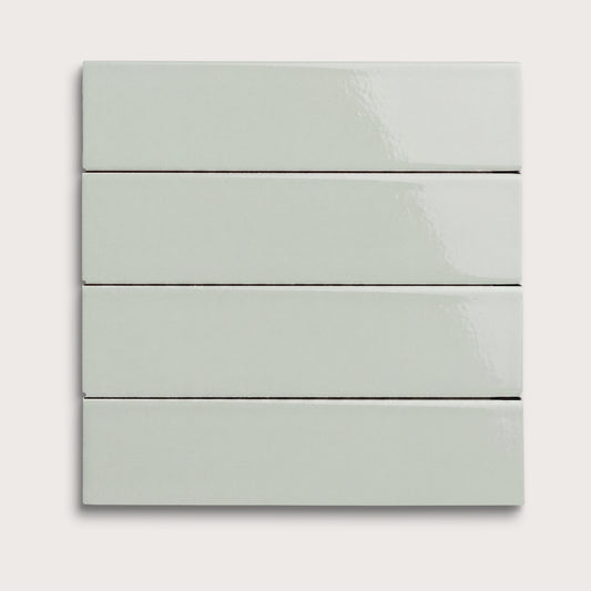 Echo ceramic tile, 2 by 8 inches, gloss finish