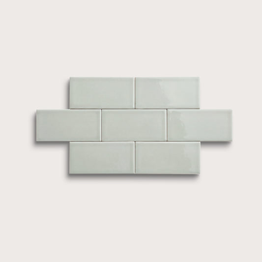 Echo ceramic tile, 3 by 6 inches, gloss finish