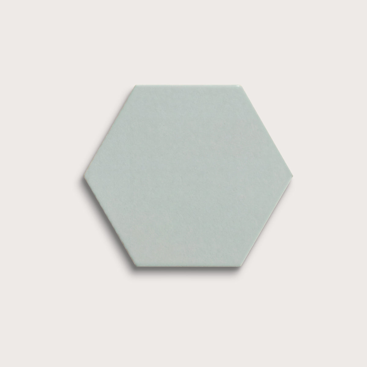 Echo ceramic tile, 8 inch hex, matte finish