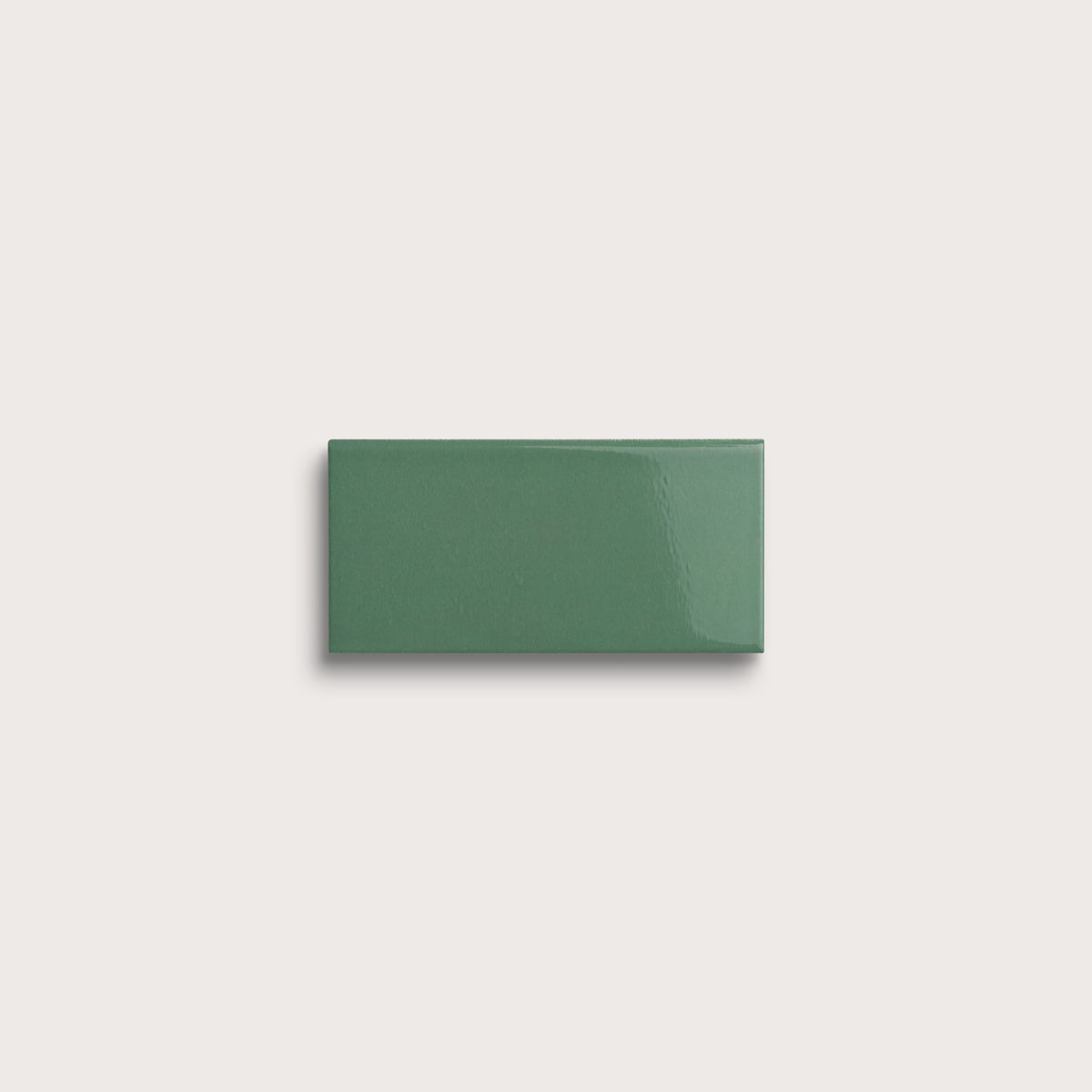 Evergreen ceramic tile sample, gloss finish