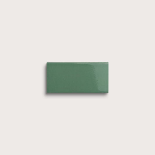 Evergreen ceramic tile sample, gloss finish