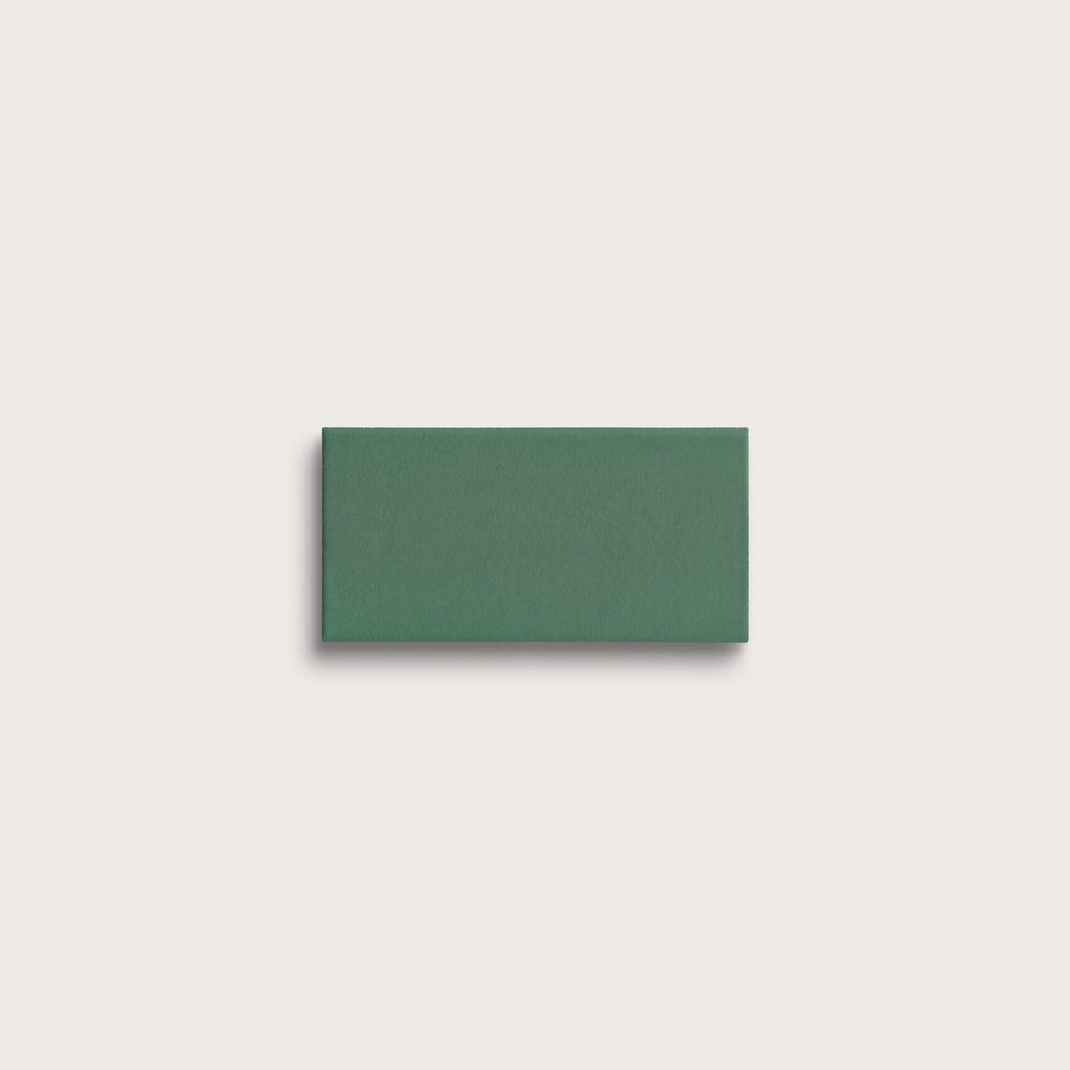 Evergreen ceramic tile sample, matte finish