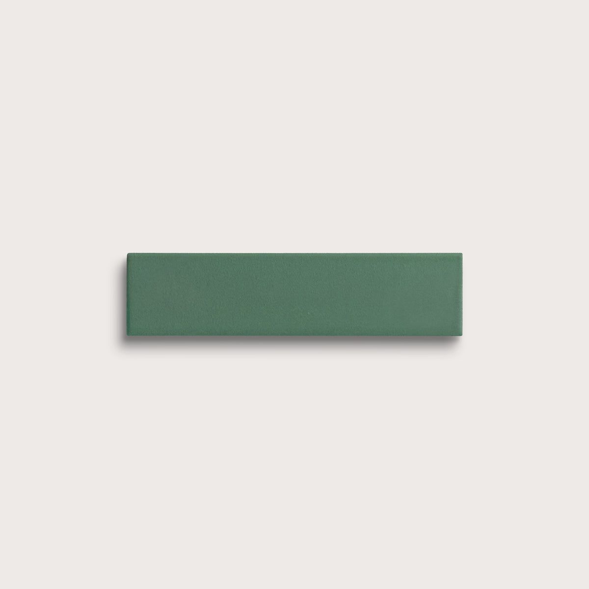 Evergreen ceramic tile, 2 by 8 inches, matte finish