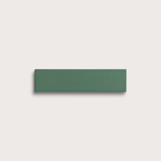 Evergreen ceramic tile, 2 by 8 inches, matte finish
