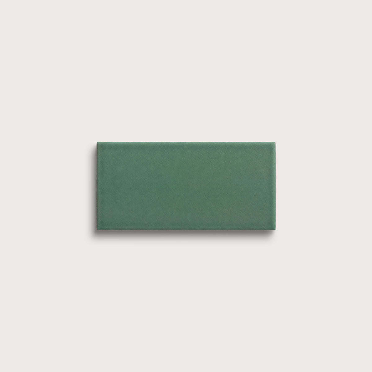 Evergreen ceramic tile, 3 by 6 inches, matte finish