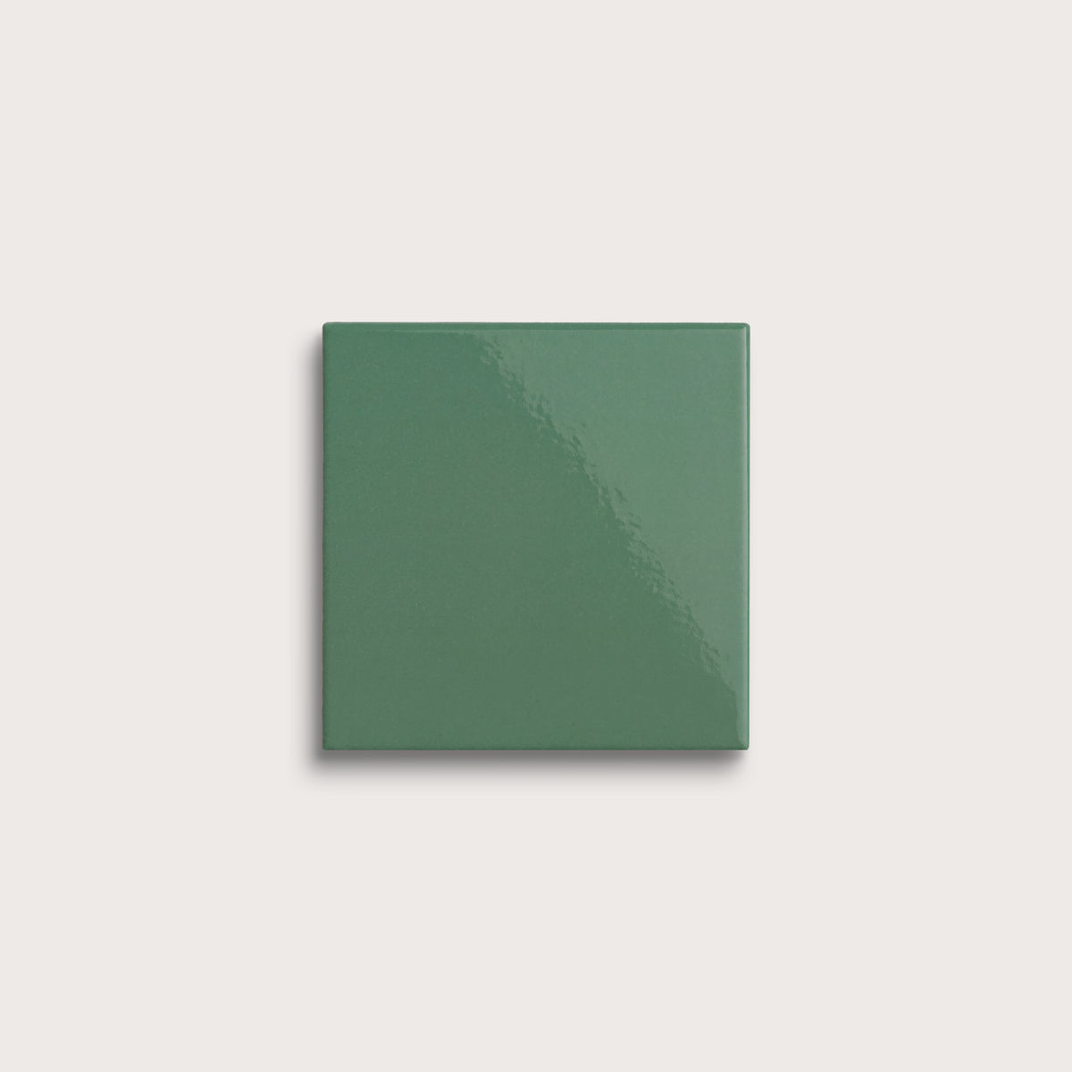 Evergreen ceramic tile, 4 by 4 inches, gloss finish