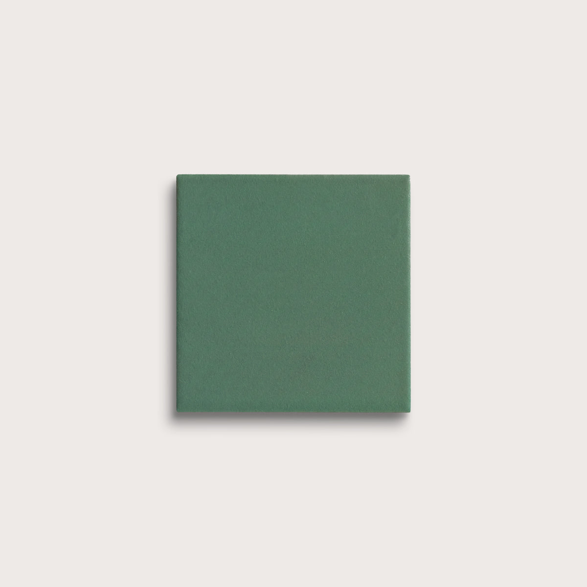 Evergreen ceramic tile, 4 by 4 inches, matte finish