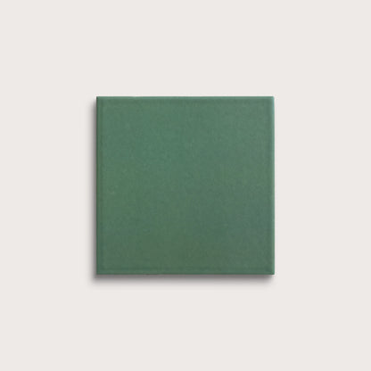 Evergreen ceramic tile, 6 by 6 inches, matte finish