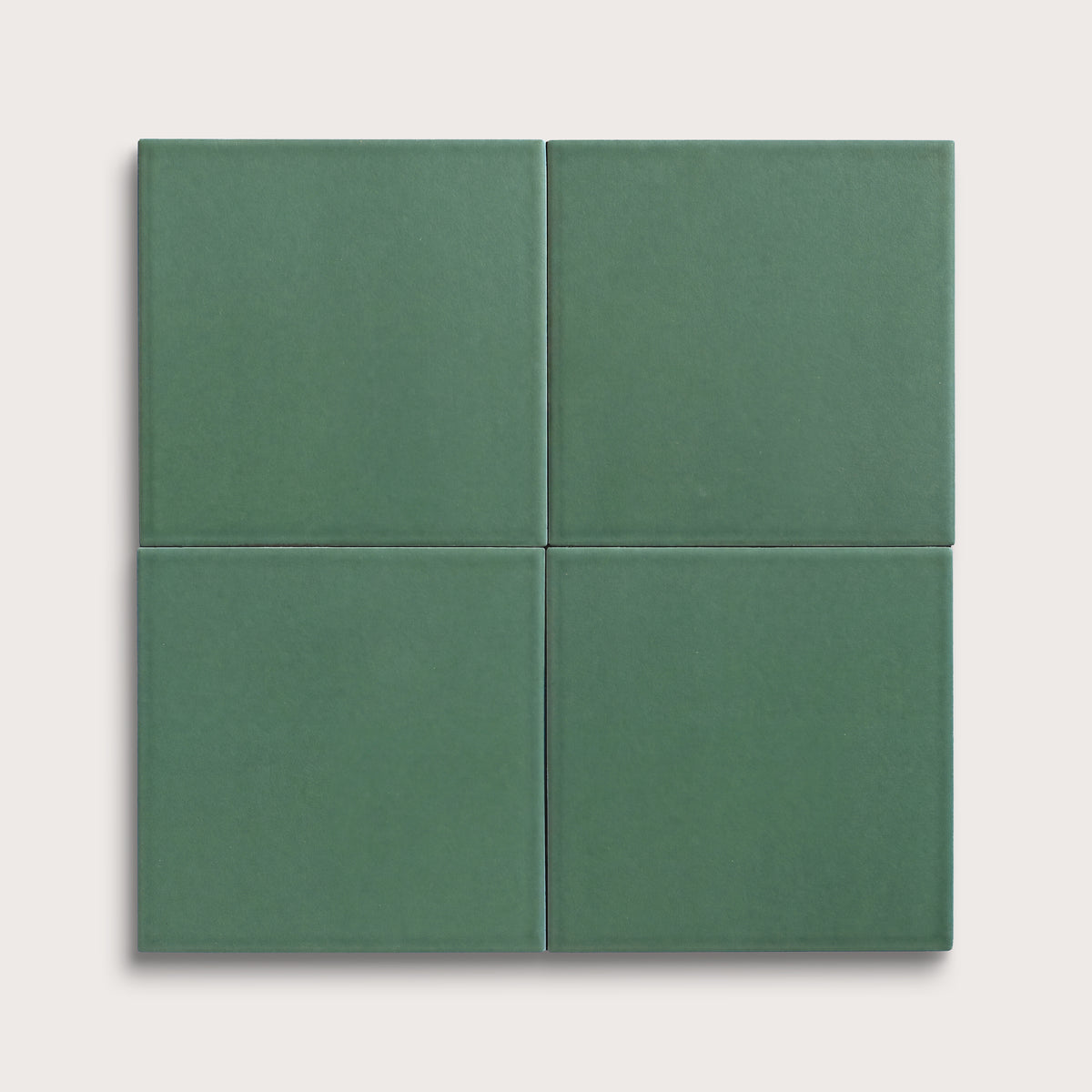 Evergreen ceramic tile, 8 by 8 inches, matte finish