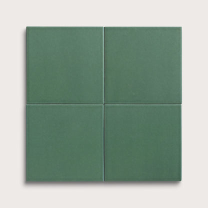 Evergreen ceramic tile, 8 by 8 inches, matte finish