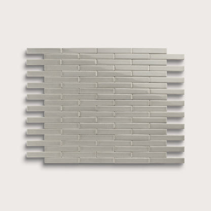 Fog ceramic tile, 1 by 6 inch subway mosaic, gloss finish