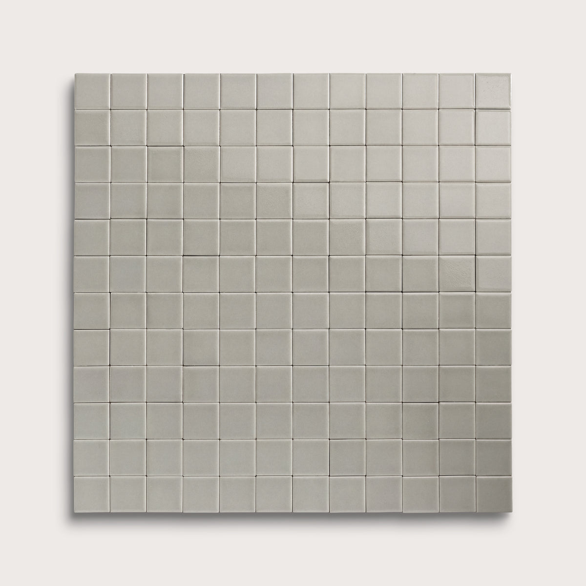 Fog ceramic tile, 2 by 2 inch mosaic, gloss finish