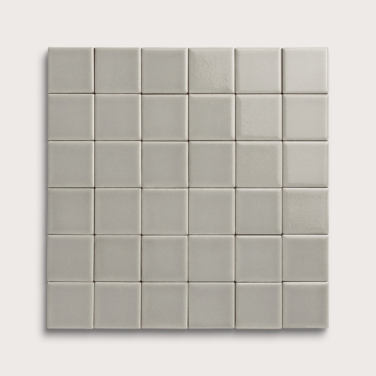 Fog ceramic tile, 2 by 2 inch mosaic, gloss finish
