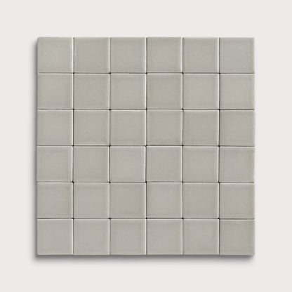 Fog ceramic tile, 2 by 2 inch mosaic, matte finish