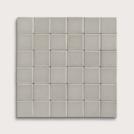 Fog ceramic tile, 2 by 2 inch mosaic, matte finish