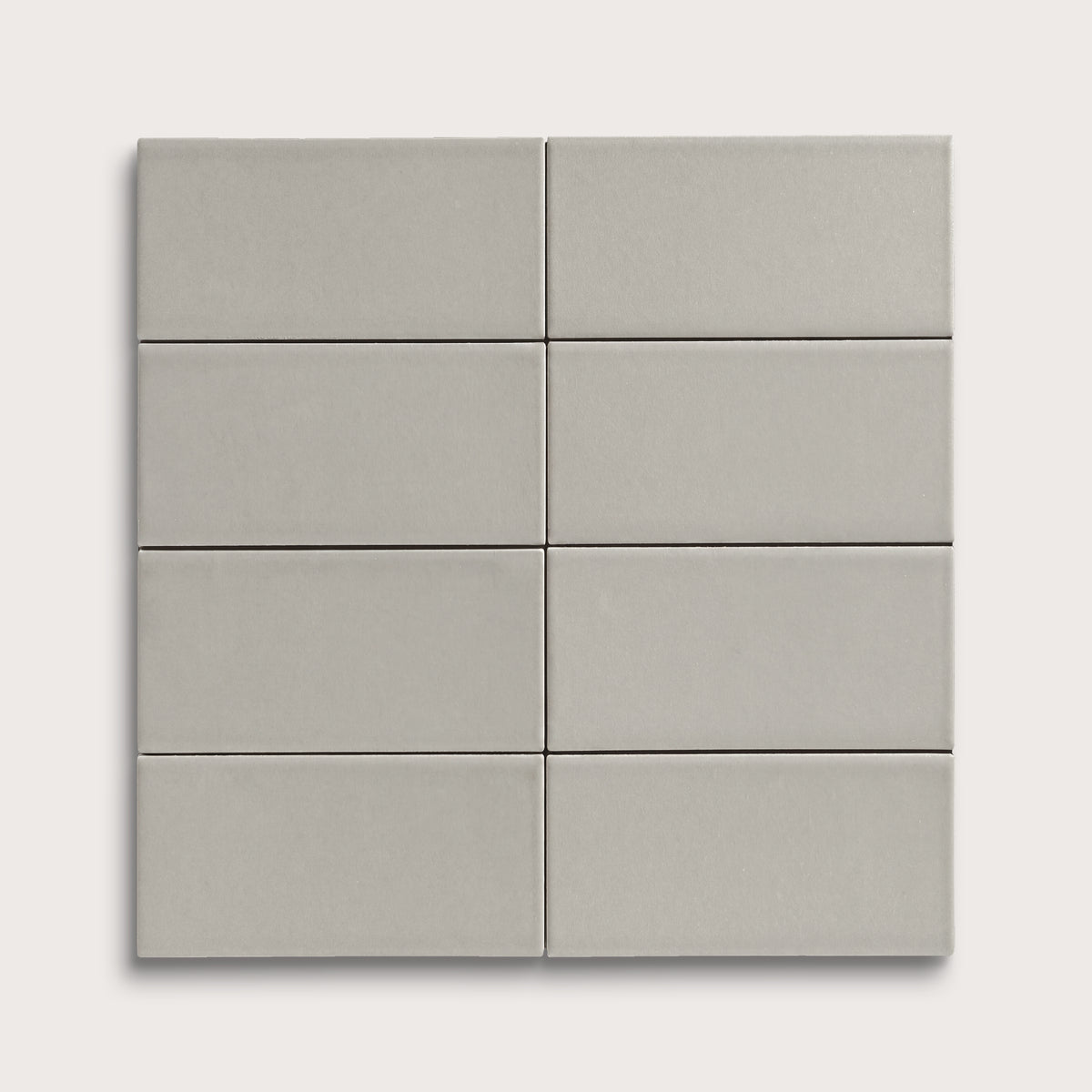 Fog ceramic tile, 2 by 4 inches, matte finish