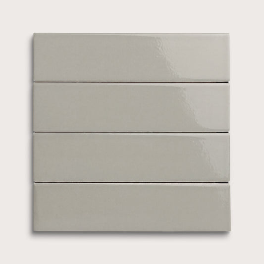 Fog ceramic tile, 2 by 8 inches, gloss finish