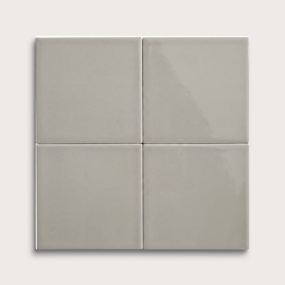 Fog ceramic tile, 6 by 6 inches, gloss finish