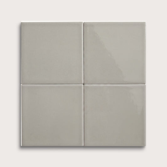 Fog ceramic tile, 6 by 6 inches, gloss finish
