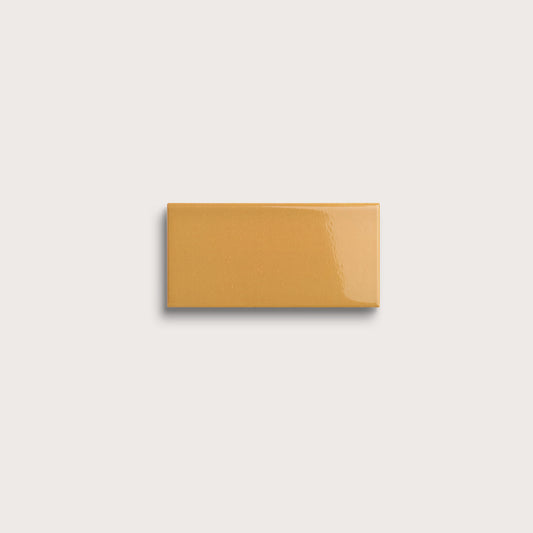 Gambol Gold ceramic tile, 2 by 4 inches, gloss finish