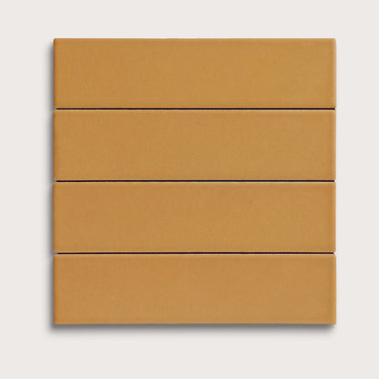 Gambol Gold ceramic tile, 2 by 8 inches, matte finish